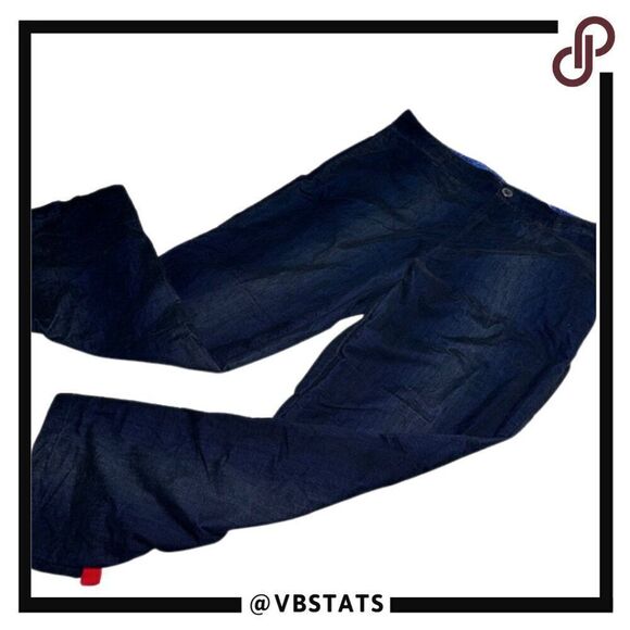 Betabrand Dark Navy Brushed Sueded Men's 38W x 32" IS Slacks - Picture 1 of 7
